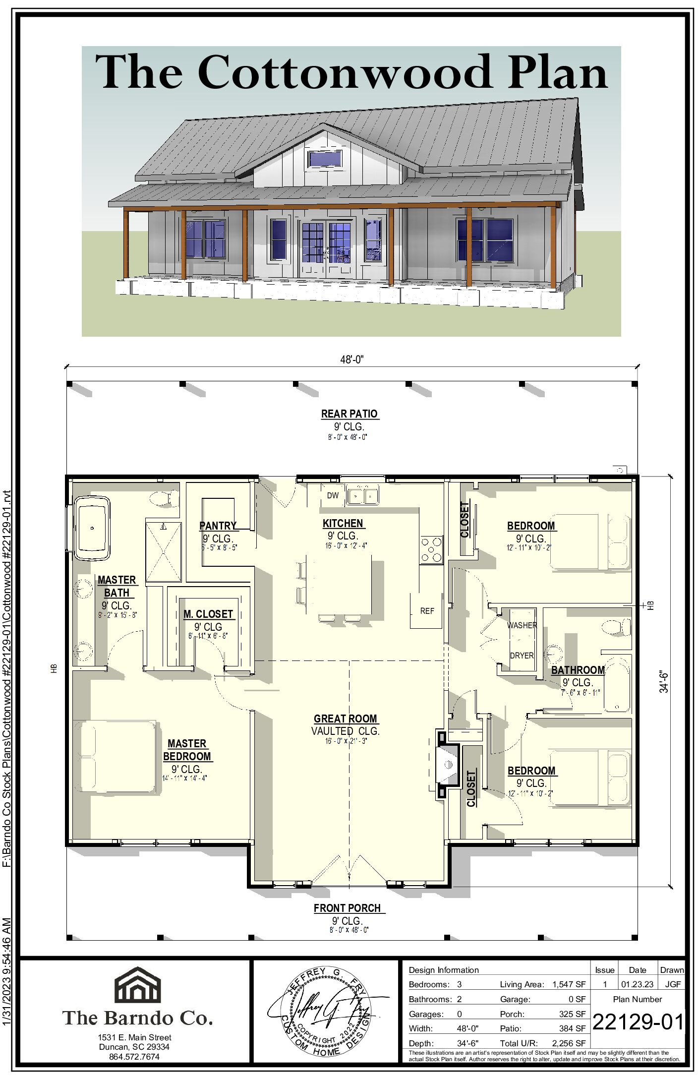 Home Plans The Cottonwood Plan