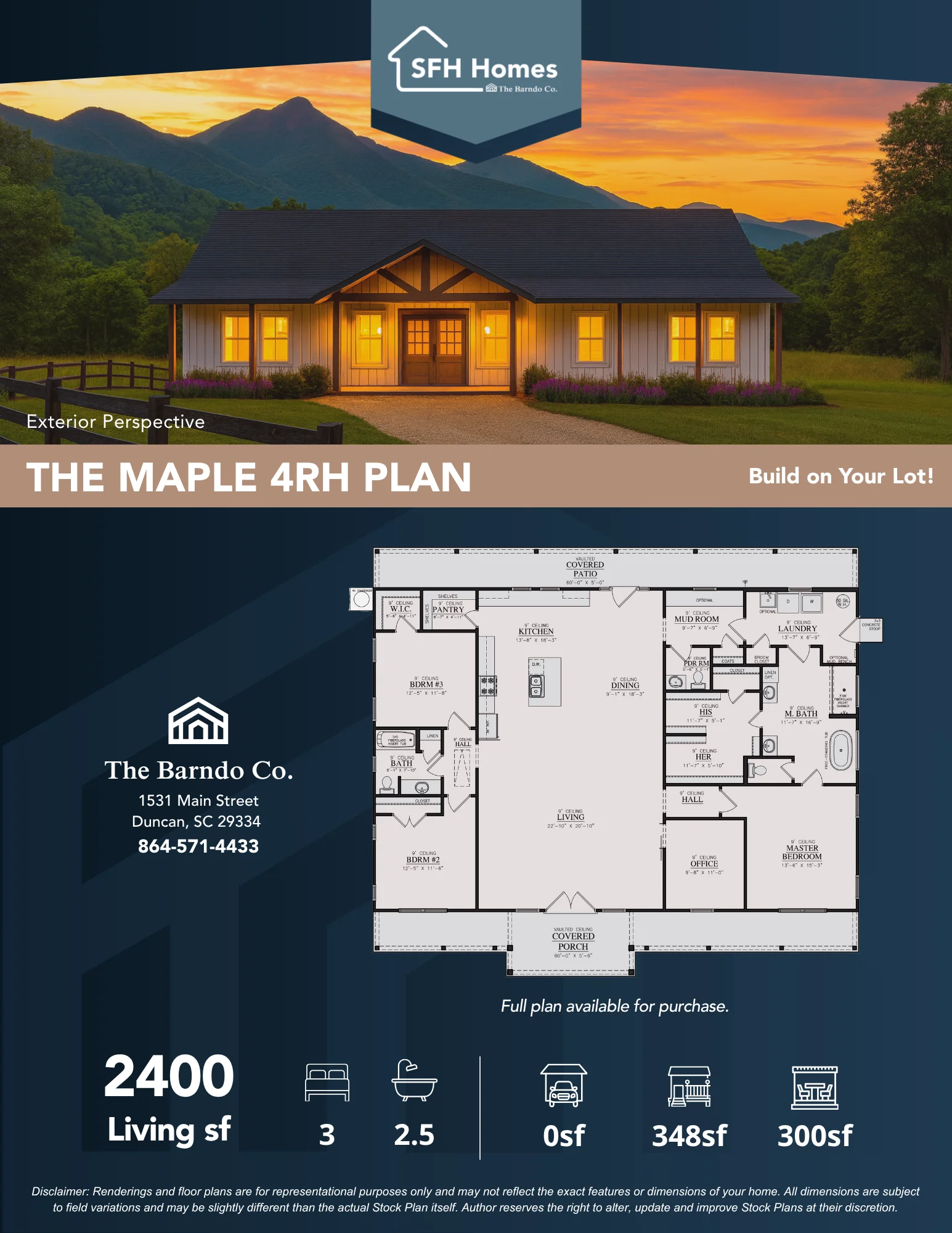 SFH Floor Plans, image size:1545x2000
