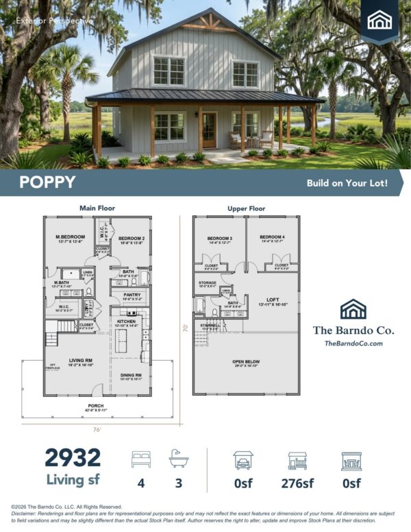The Barndo Co. Poppy Plan