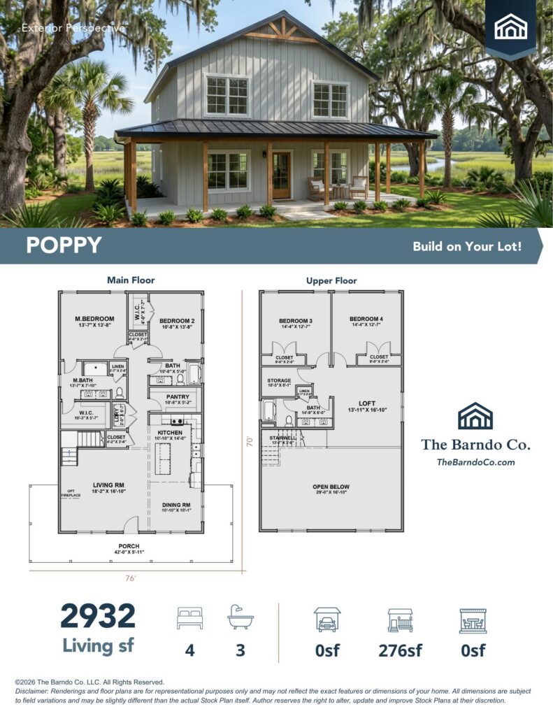 The Barndo Co. Poppy Plan